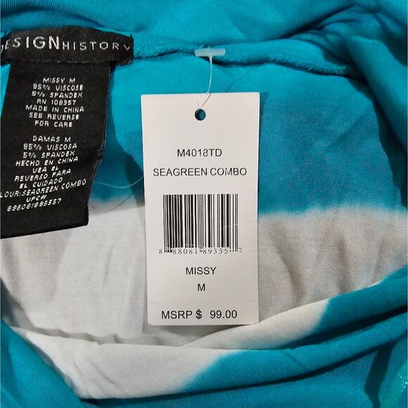 DESIGN HISTORY Seagreen Combo Maxi Skirt‎ or Strapless Dress Size Medium New! - Picture 5 of 6